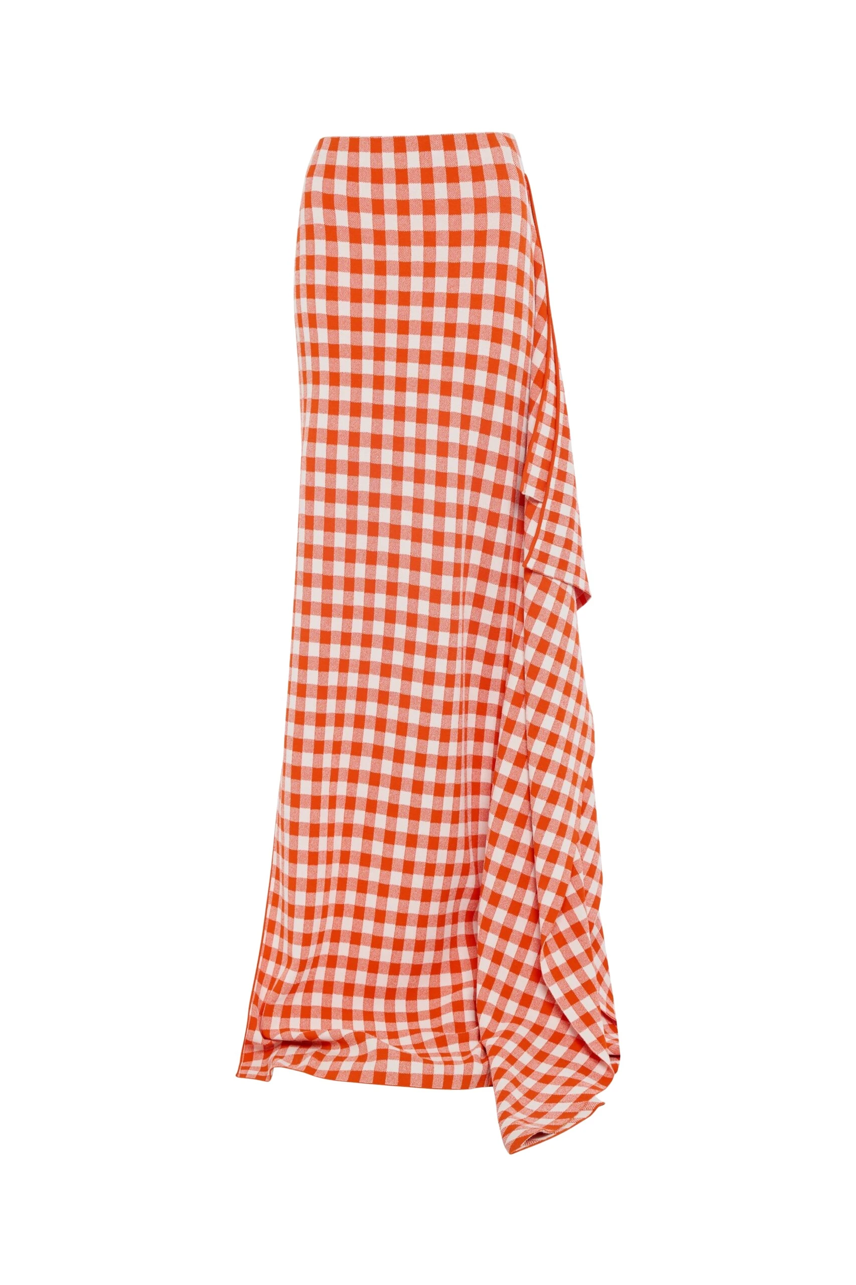 A.W.A.K.E.-MODE-Knitted-Fitted-Maxi-Skirt-With-Side-Panel-Red-White-Gingham-scaled23478_nobg A.W.A.K.E. MODE skirt