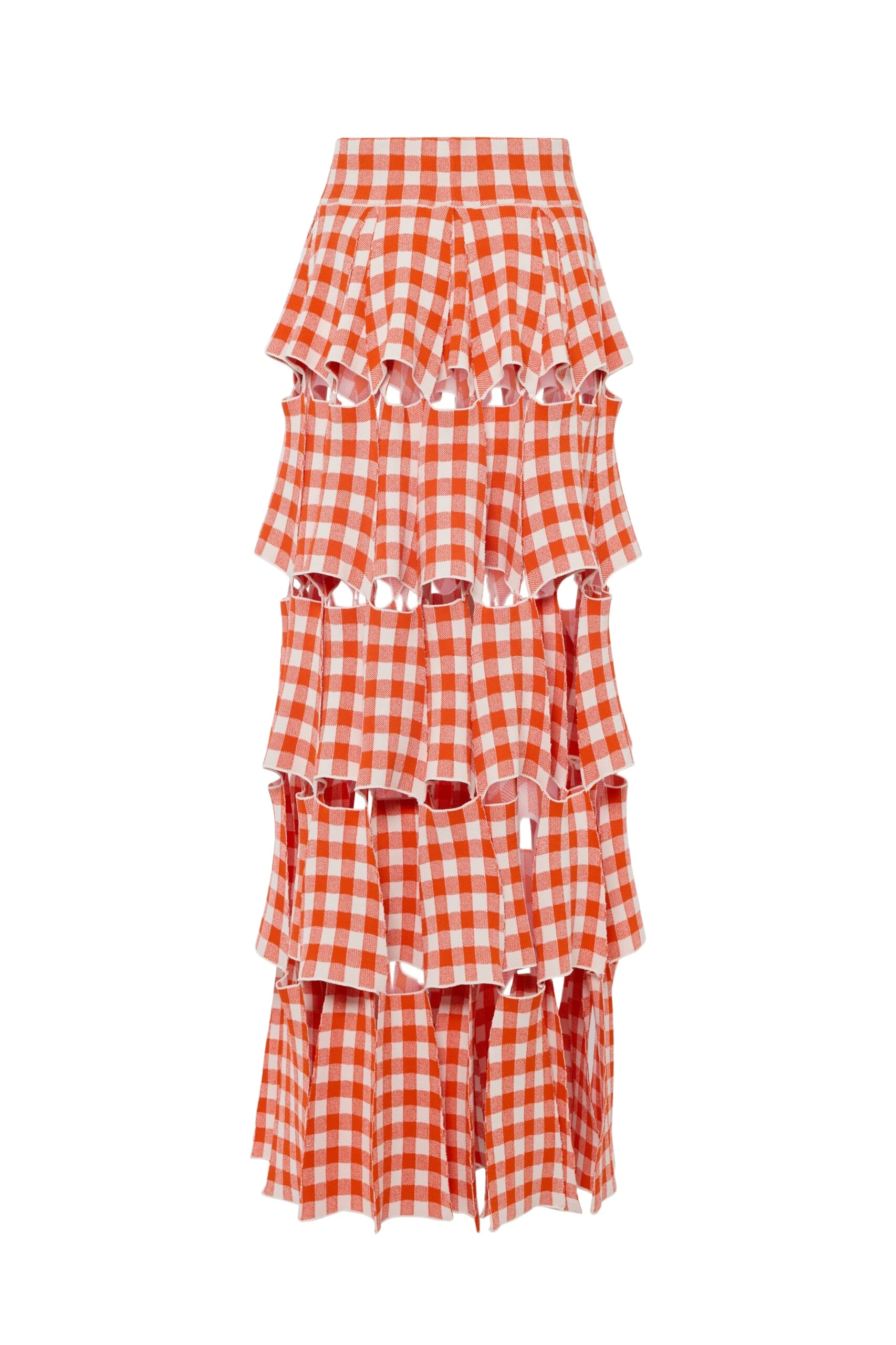 A.W.A.K.E.-MODE-Knitted-Multi-Trapeze-Skirt-Red-White-Gingham-scaled96154_nobg A.W.A.K.E. MODE skirt