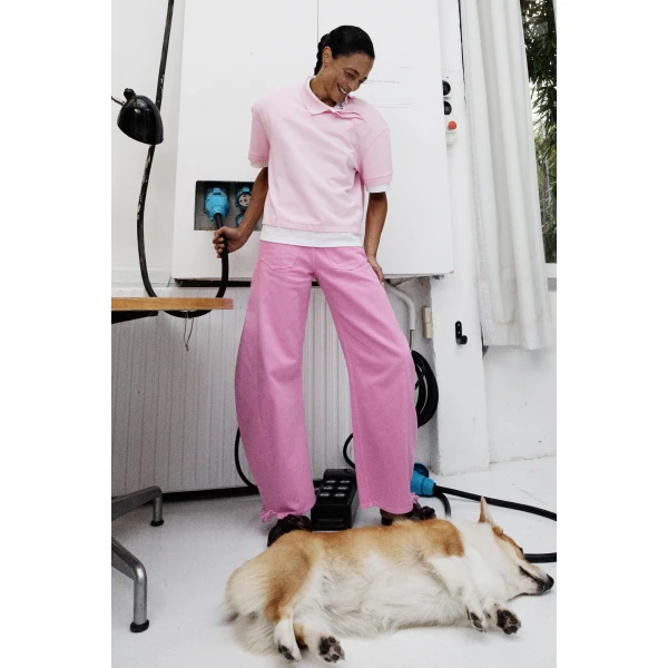 Pink trousers