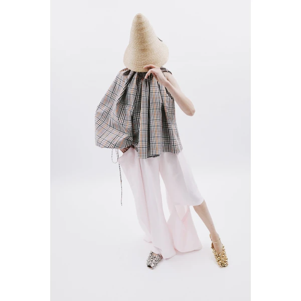 Brown Check top