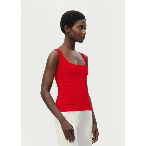 Red knitwear