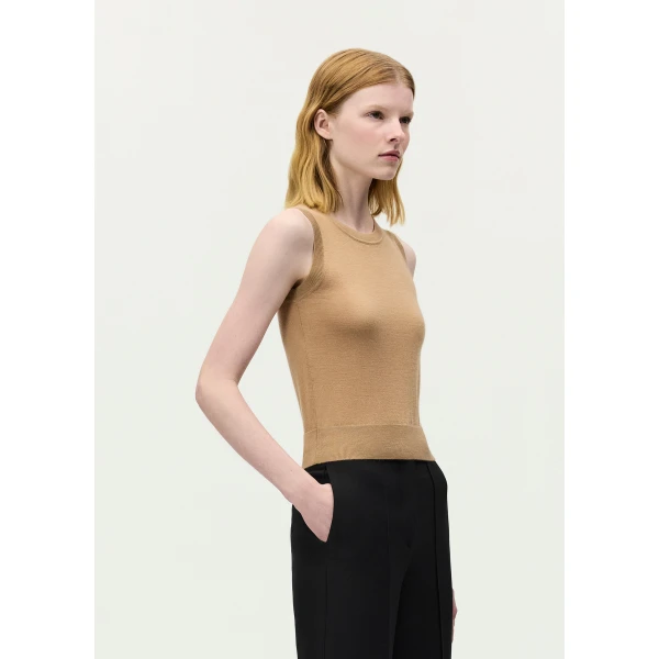 Beige knitwear