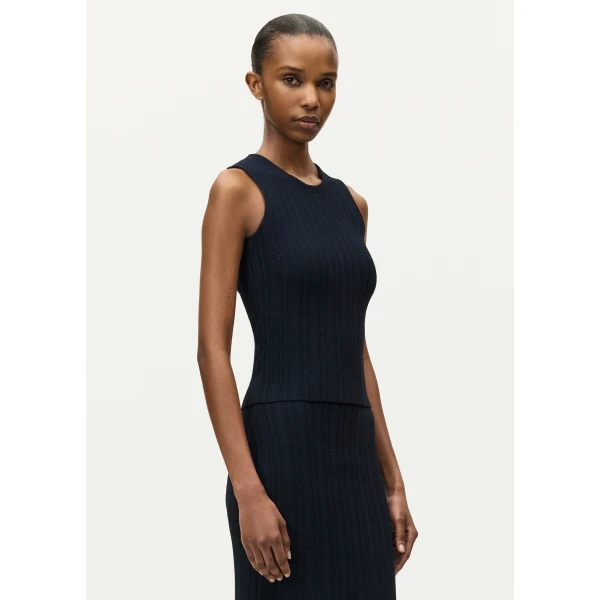 Blue knitwear