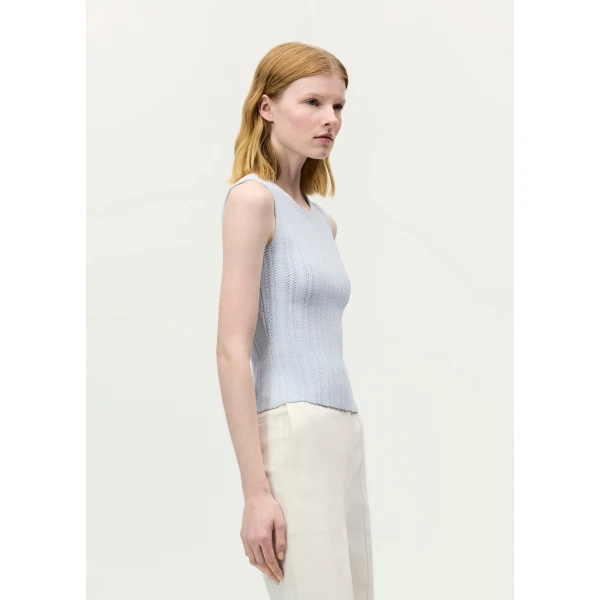 Blue knitwear