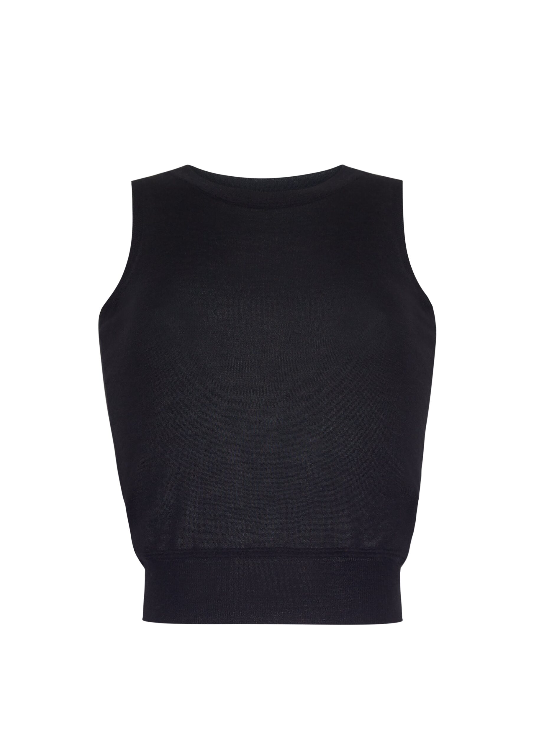 Adam Lippes Cashmere Silk Shell in Black Adam Lippes Cashmere Silk Shell