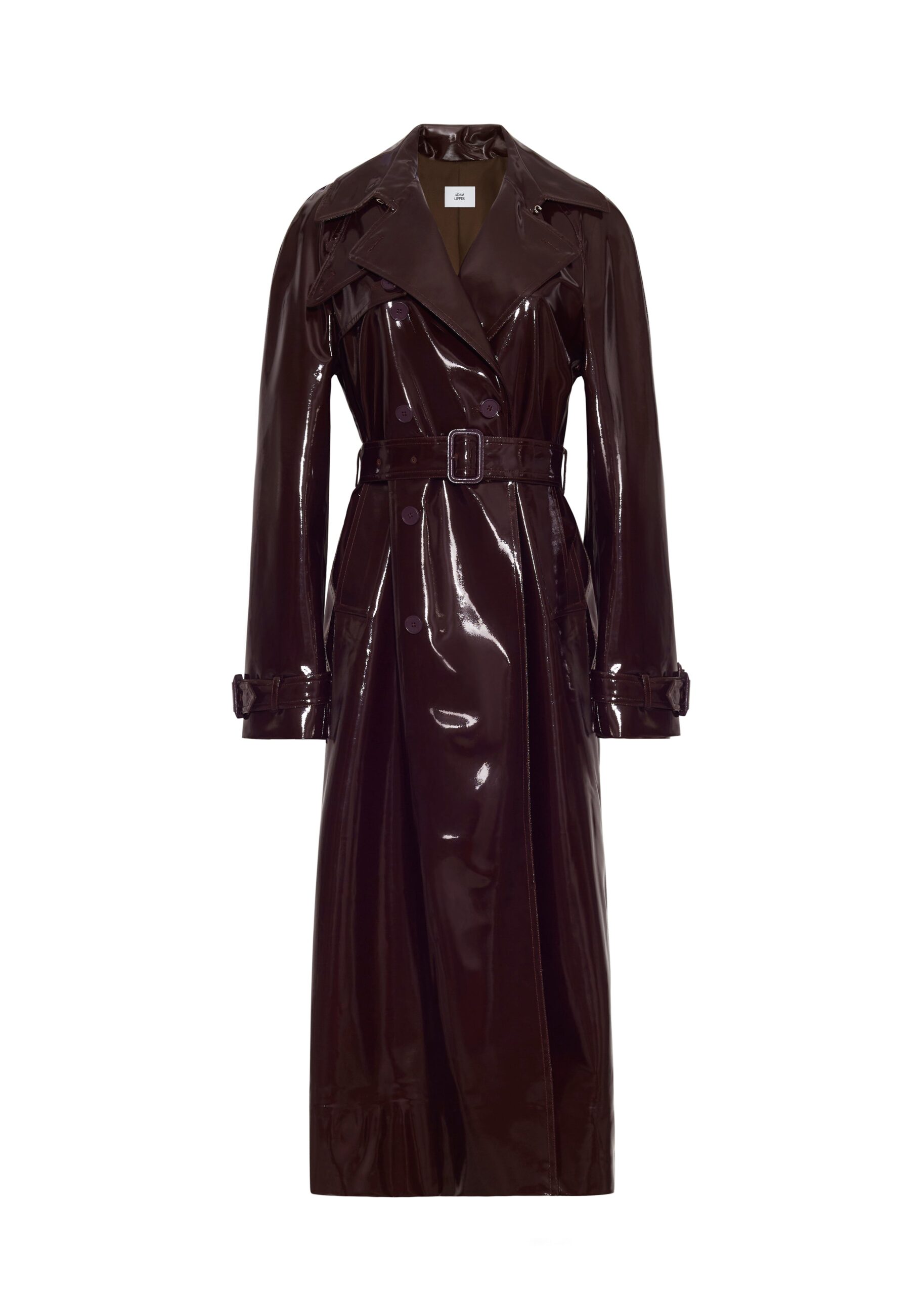 Adam Lippes Edo Trench in Aubergine Adam Lippes Edo Trench