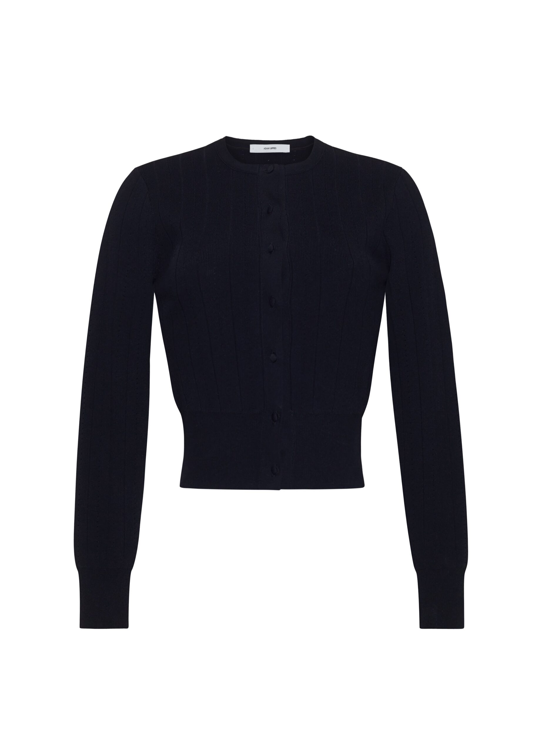 Adam Lippes Faye Cardigan in Black Adam Lippes Faye Cardigan