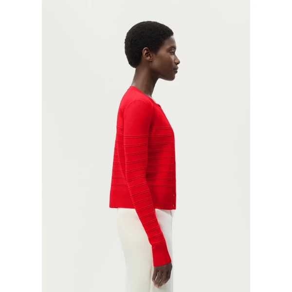 Red knitwear