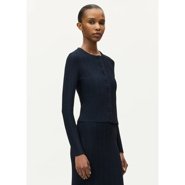 Blue knitwear