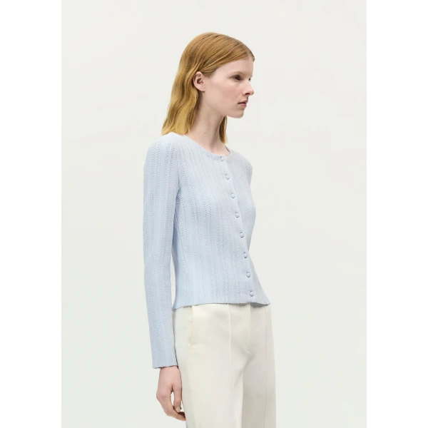 Blue knitwear