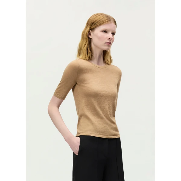 Beige knitwear
