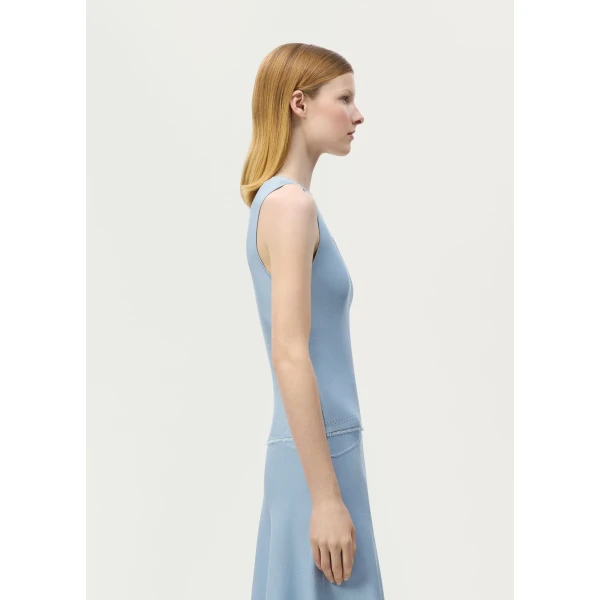 Blue knitwear