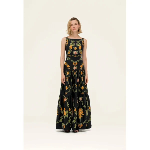 Agua by Agua Bendita Abeja Cordillera Maxi Dress - Agua by Agua Bendita Dresses - Artisanal Colombian Resort Wear at Luxury Shoes 