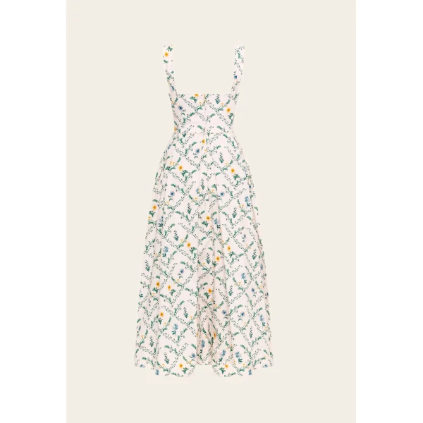 Agua by Agua Bendita Alcaparra Brisa Midi Dress - Agua by Agua Bendita Dresses - Artisanal Colombian Resort Wear at Luxury Shoes 