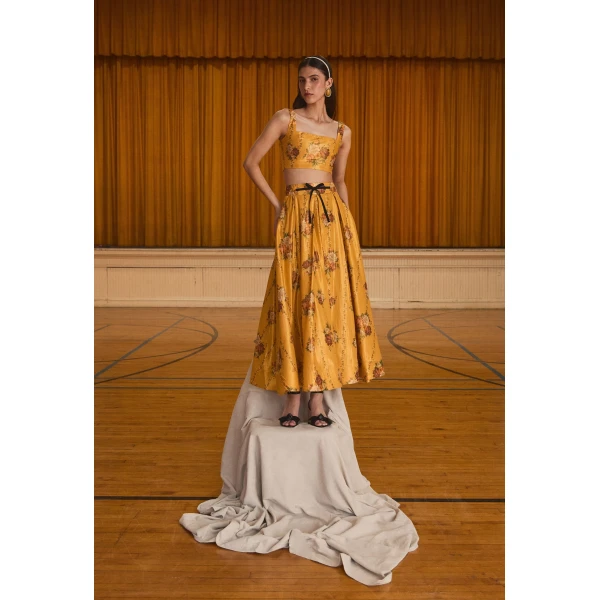 Agua by Agua Bendita Amanda Paramo Cropped Top - Agua by Agua Bendita Tops - Artisanal Colombian Resort Wear at Luxury Shoes 