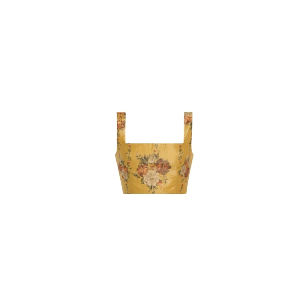 Agua by Agua Bendita Amanda Paramo Cropped Top - Agua by Agua Bendita Tops - Artisanal Colombian Resort Wear at Luxury Shoes 
