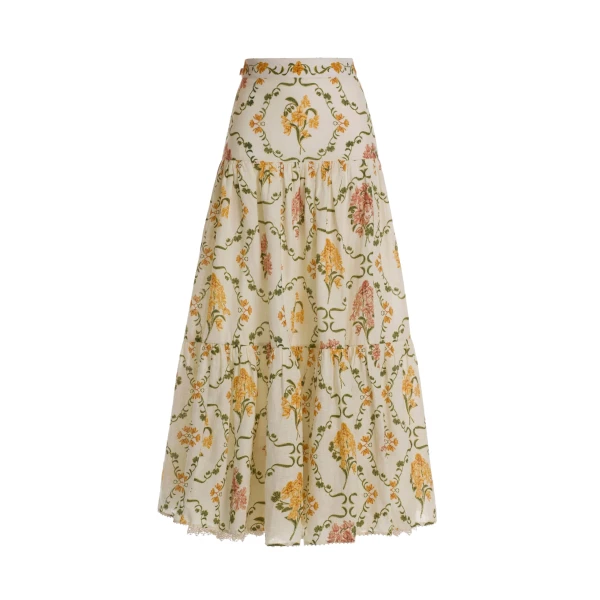 Agua by Agua Bendita Anis Cordillera Maxi Skirt - Agua by Agua Bendita Skirts - Artisanal Colombian Resort Wear at Luxury Shoes 