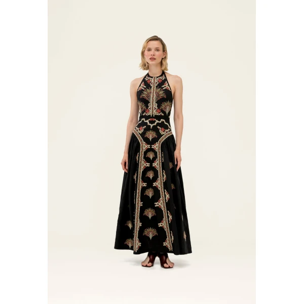 Agua by Agua Bendita Balsa Andes Midi Dress - Agua by Agua Bendita Dresses - Artisanal Colombian Resort Wear at Luxury Shoes 