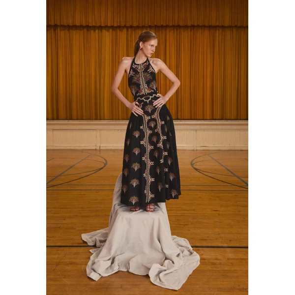 Agua by Agua Bendita Balsa Andes Midi Dress - Agua by Agua Bendita Dresses - Artisanal Colombian Resort Wear at Luxury Shoes 