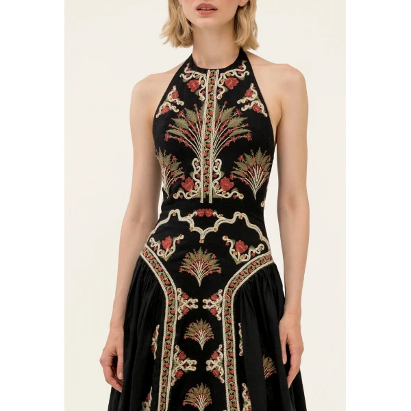 Agua by Agua Bendita Balsa Andes Midi Dress - Agua by Agua Bendita Dresses - Artisanal Colombian Resort Wear at Luxury Shoes 