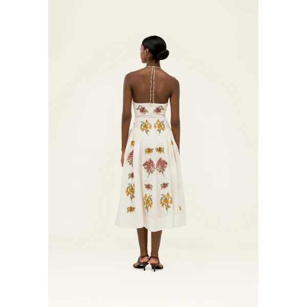 Agua by Agua Bendita Balsa Cordillera Midi Dress - Agua by Agua Bendita Dresses - Artisanal Colombian Resort Wear at Luxury Shoes 