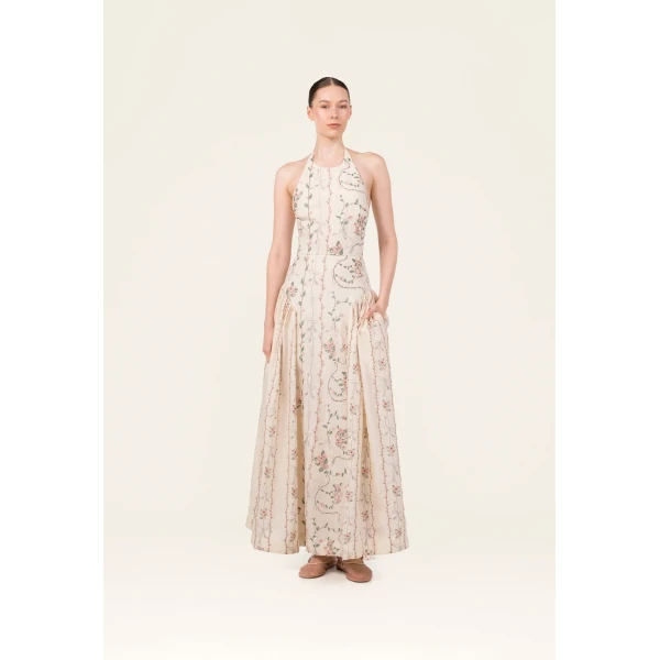 Agua by Agua Bendita Balsa Navegante Midi Dress - Agua by Agua Bendita Dresses - Artisanal Colombian Resort Wear at Luxury Shoes 