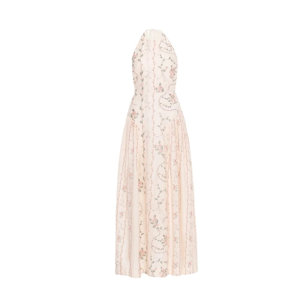 Agua by Agua Bendita Balsa Navegante Midi Dress - Agua by Agua Bendita Dresses - Artisanal Colombian Resort Wear at Luxury Shoes 