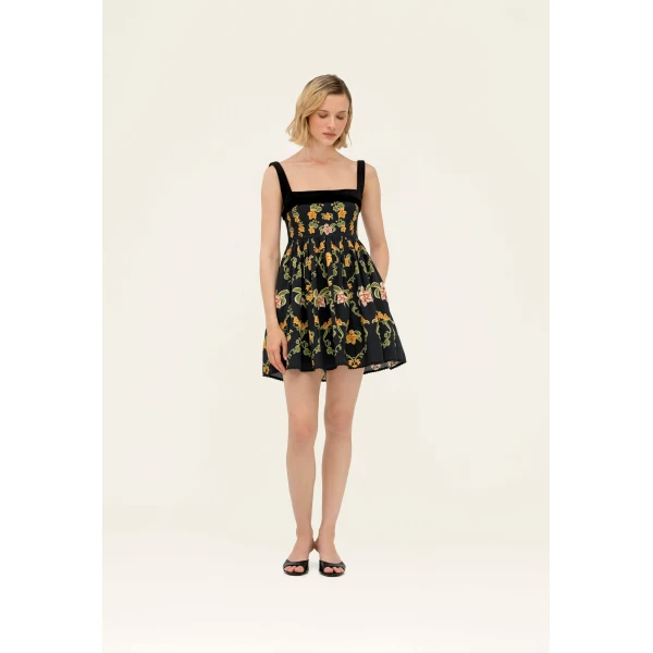 Agua by Agua Bendita Barbara Cordillera Mini Dress - Agua by Agua Bendita Dresses - Artisanal Colombian Resort Wear at Luxury Shoes 