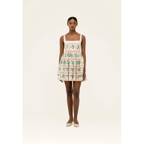 Agua by Agua Bendita Barbara Uchuva Mini Dress - Agua by Agua Bendita Dresses - Artisanal Colombian Resort Wear at Luxury Shoes 