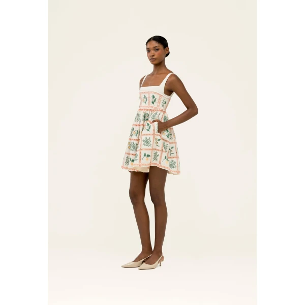Agua by Agua Bendita Barbara Uchuva Mini Dress - Agua by Agua Bendita Dresses - Artisanal Colombian Resort Wear at Luxury Shoes 