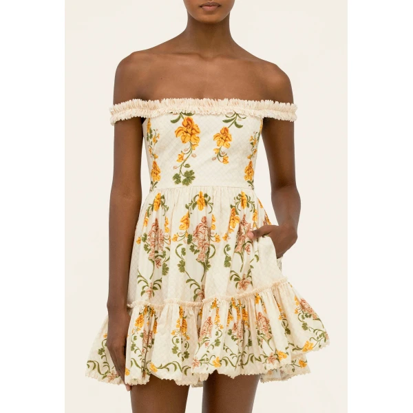 Agua by Agua Bendita Boreal Cordillera Mini Dress - Agua by Agua Bendita Dresses - Artisanal Colombian Resort Wear at Luxury Shoes 