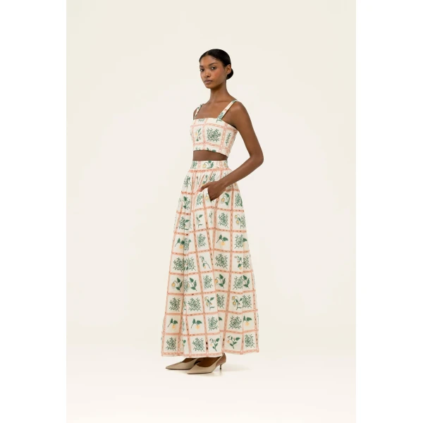 Agua by Agua Bendita Cacao Uchuva Cropped Top - Agua by Agua Bendita Tops - Artisanal Colombian Resort Wear at Luxury Shoes 