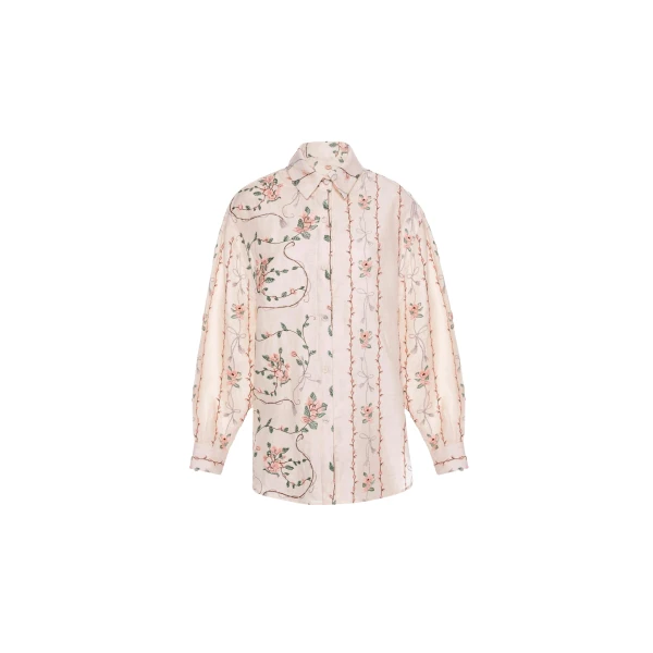 Agua by Agua Bendita Cecilia Navegante Shirt - Agua by Agua Bendita Tops - Artisanal Colombian Resort Wear at Luxury Shoes 