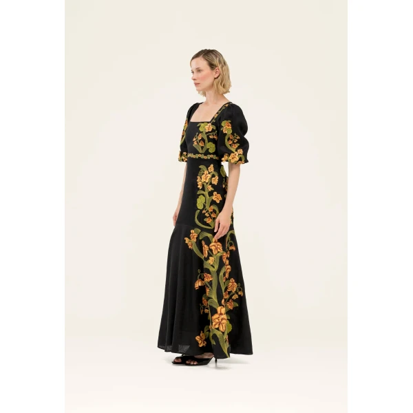 Agua by Agua Bendita Clavel Cordillera Maxi Dress - Agua by Agua Bendita Dresses - Artisanal Colombian Resort Wear at Luxury Shoes 