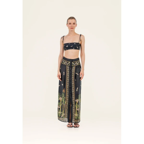 Agua by Agua Bendita Coralina Azucar Skirt - Agua by Agua Bendita Beachwear - Artisanal Colombian Resort Wear at Luxury Shoes 