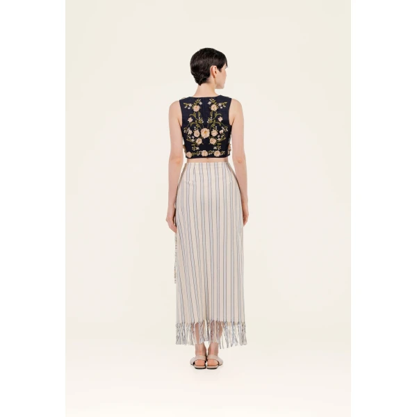 Agua by Agua Bendita Cornalina Valle Vest - Agua by Agua Bendita Tops - Artisanal Colombian Resort Wear at Luxury Shoes 