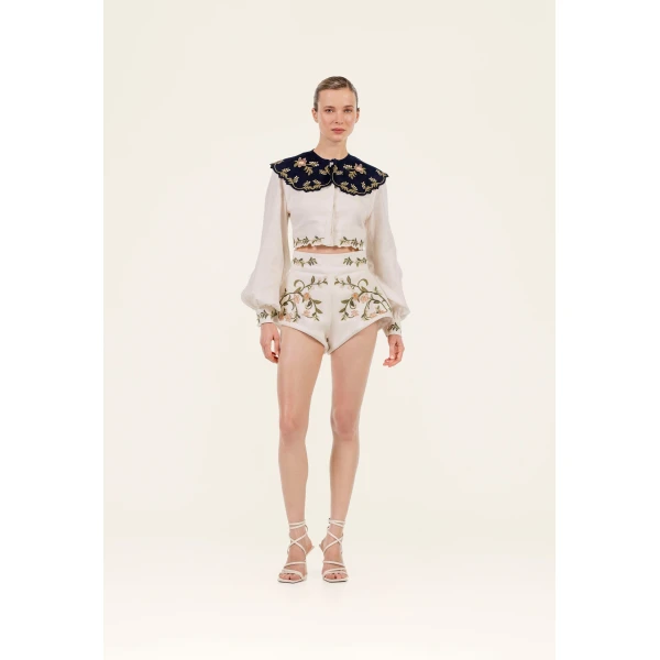 Agua by Agua Bendita Cumbre Valle Shirt - Agua by Agua Bendita Tops - Artisanal Colombian Resort Wear at Luxury Shoes 