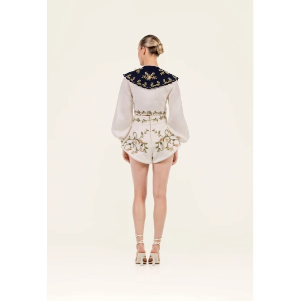 Agua by Agua Bendita Cumbre Valle Shirt - Agua by Agua Bendita Tops - Artisanal Colombian Resort Wear at Luxury Shoes 