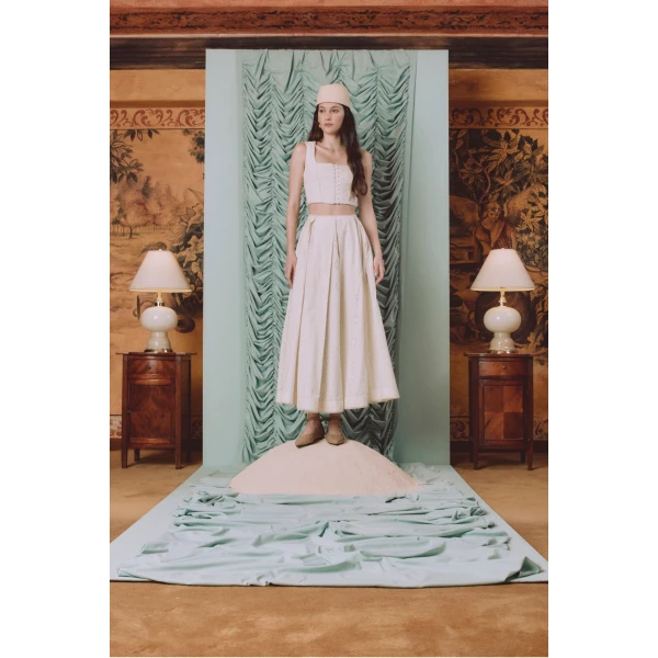 Agua by Agua Bendita Delta Playa Maxi Skirt - Agua by Agua Bendita Skirts - Artisanal Colombian Resort Wear at Luxury Shoes 