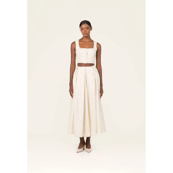 Agua by Agua Bendita Delta Playa Maxi Skirt - Agua by Agua Bendita Skirts - Artisanal Colombian Resort Wear at Luxury Shoes 