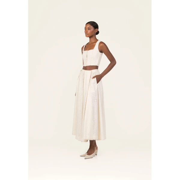 Agua by Agua Bendita Delta Playa Maxi Skirt - Agua by Agua Bendita Skirts - Artisanal Colombian Resort Wear at Luxury Shoes 
