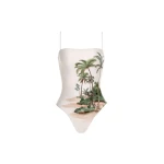 Agua by Agua Bendita Durazno Arena One Piece - Agua by Agua Bendita Beachwear - Artisanal Colombian Resort Wear at Luxury Shoes 