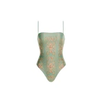 Agua by Agua Bendita Durazno Playa One Piece - Agua by Agua Bendita Beachwear - Artisanal Colombian Resort Wear at Luxury Shoes 