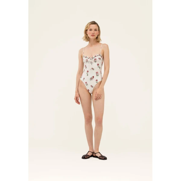 Agua by Agua Bendita Ébano Quebrada One Piece - Agua by Agua Bendita Beachwear - Artisanal Colombian Resort Wear at Luxury Shoes 
