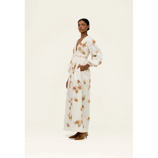 Agua by Agua Bendita Frambuesa Cordillera Maxi Dress - Agua by Agua Bendita Dresses - Artisanal Colombian Resort Wear at Luxury Shoes 