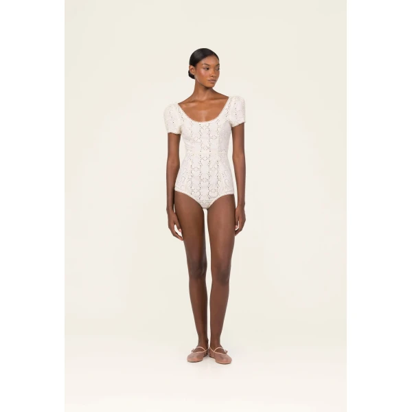 Agua by Agua Bendita Gaviota Playa Body Suit - Agua by Agua Bendita Tops - Artisanal Colombian Resort Wear at Luxury Shoes 