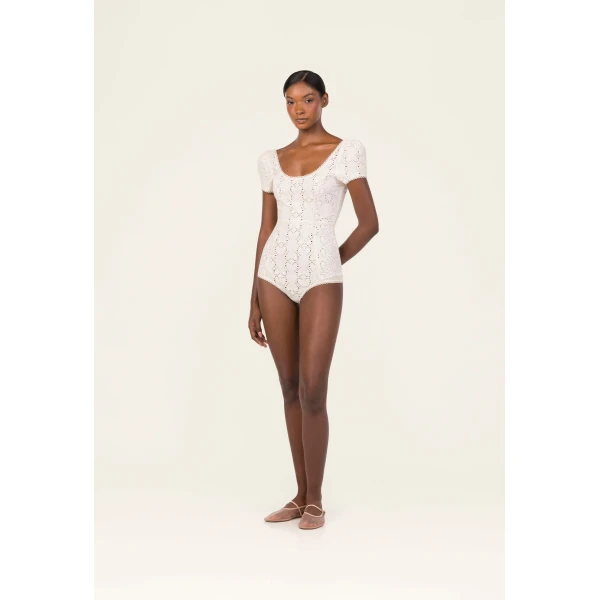 Agua by Agua Bendita Gaviota Playa Body Suit - Agua by Agua Bendita Tops - Artisanal Colombian Resort Wear at Luxury Shoes 