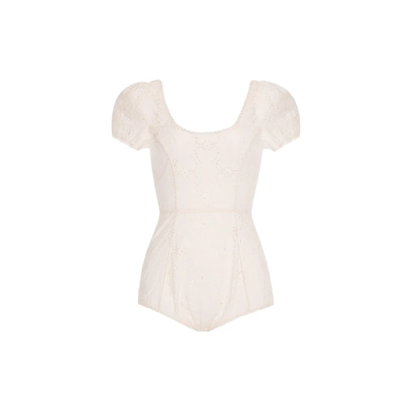 Agua by Agua Bendita Gaviota Playa Body Suit - Agua by Agua Bendita Tops - Artisanal Colombian Resort Wear at Luxury Shoes 
