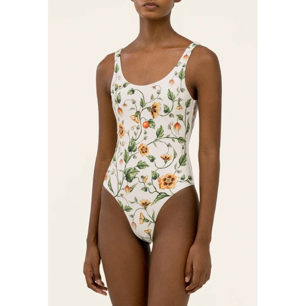Agua by Agua Bendita Gema Uchuva One Piece - Agua by Agua Bendita Beachwear - Artisanal Colombian Resort Wear at Luxury Shoes 
