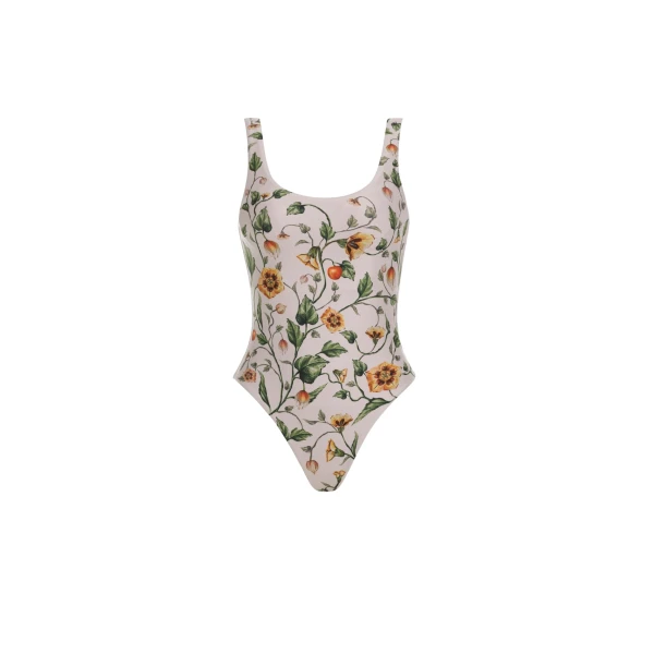 Agua by Agua Bendita Gema Uchuva One Piece - Agua by Agua Bendita Beachwear - Artisanal Colombian Resort Wear at Luxury Shoes 
